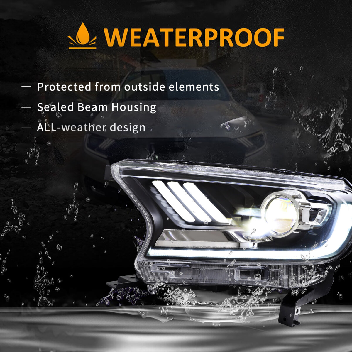 FORD Ranger YAA-RG-V3T7L headlight (7)