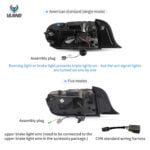 15-23 Ford Mustang 6th Gen (S550) Vland LED Tail Lights YAB-XMT-2036 (10)