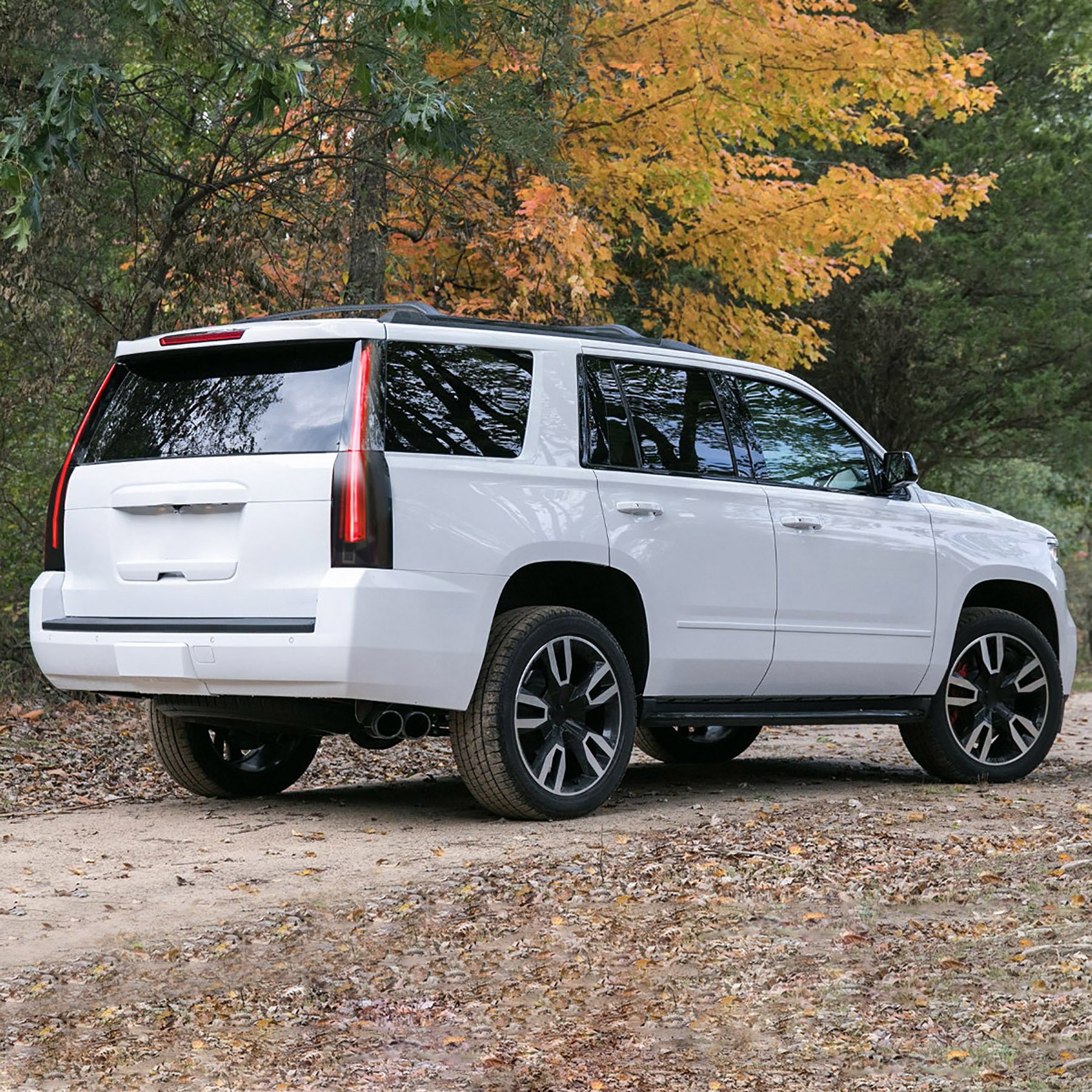 Gloss Black Taillight Bezels For Chevy Tahoe & Suburban (2015, 2016-2020)