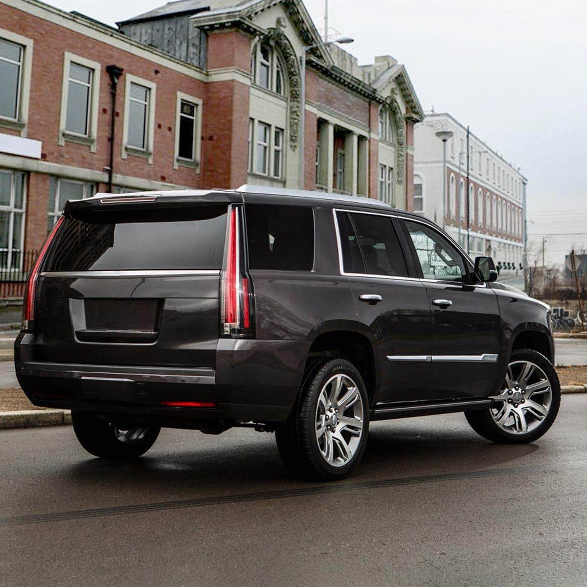VLAND LED Tail Lights For 2007-2014 Cadillac Escalade / ESV – Red Turn, Black Housing, Clear Lens