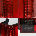 07-14 GMC Yukon Chevrolet Tahoe Suburban Vland LED Tail Lights with Red Turn Signal - Image 5