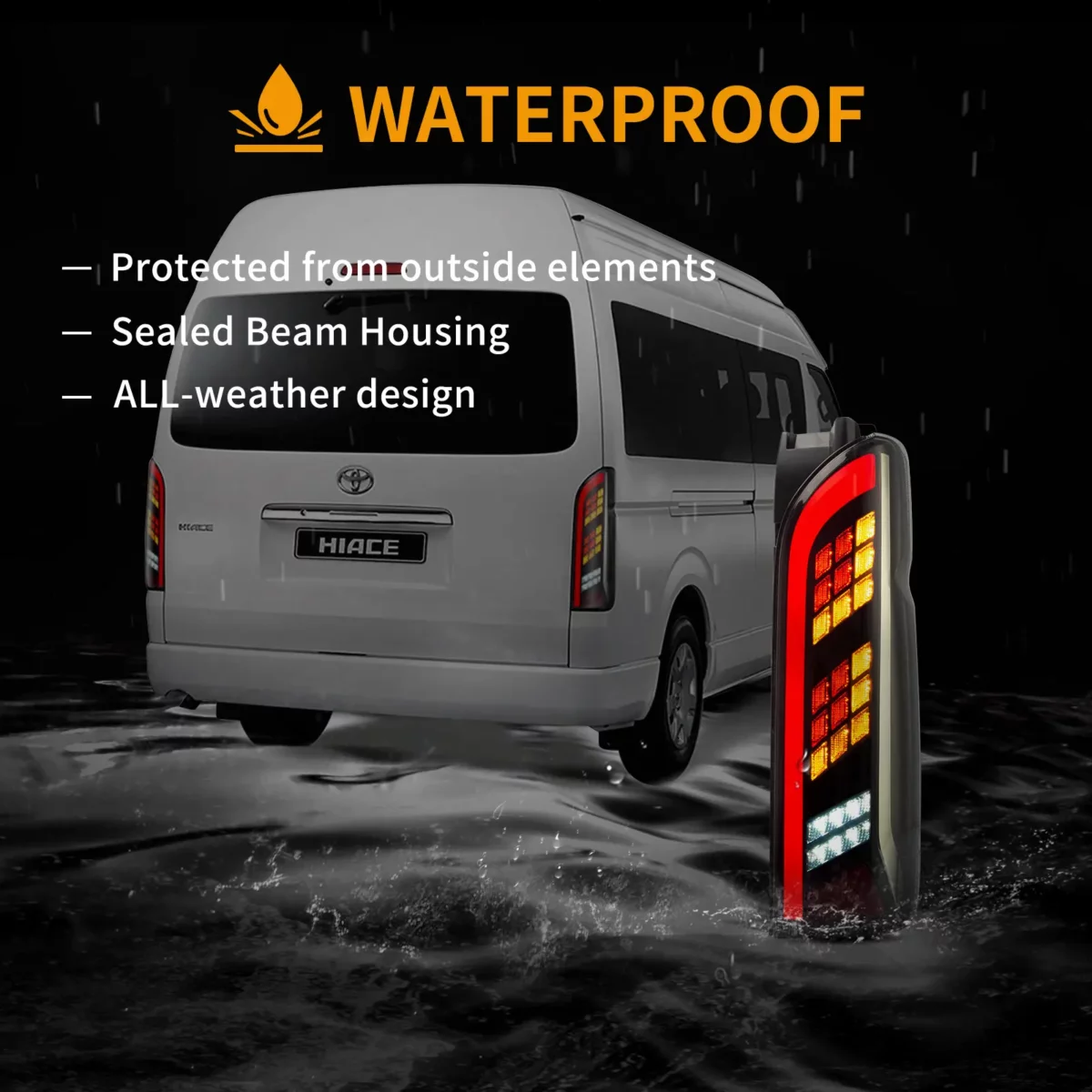 Vland Tail Lights For 05-19 Toyota Hiace YAB-HS-0309 (7)