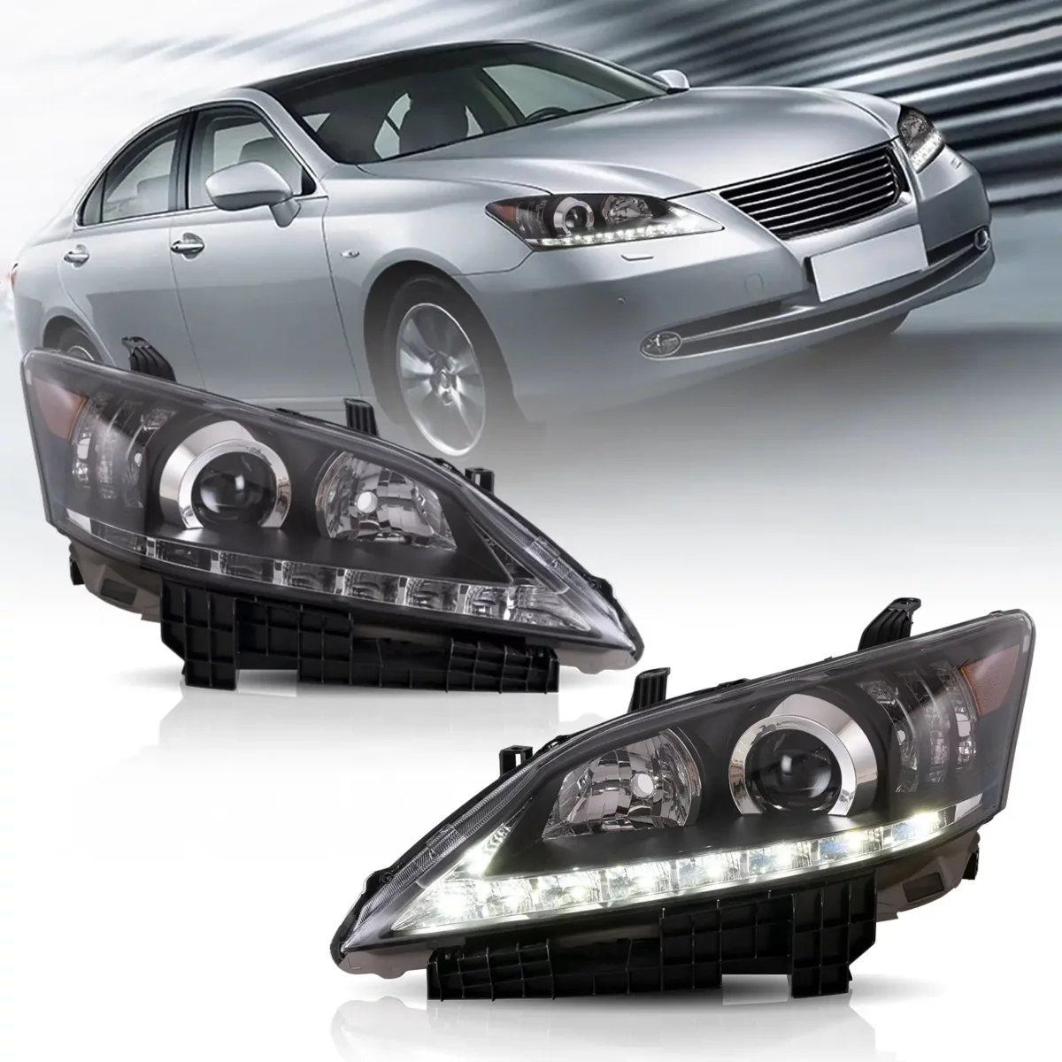 Vland Tail Lights For 10-12 Lexus ES Series 4th Gen (GSV40) Facelift US type YAA-ES-2255-2B12A (2)