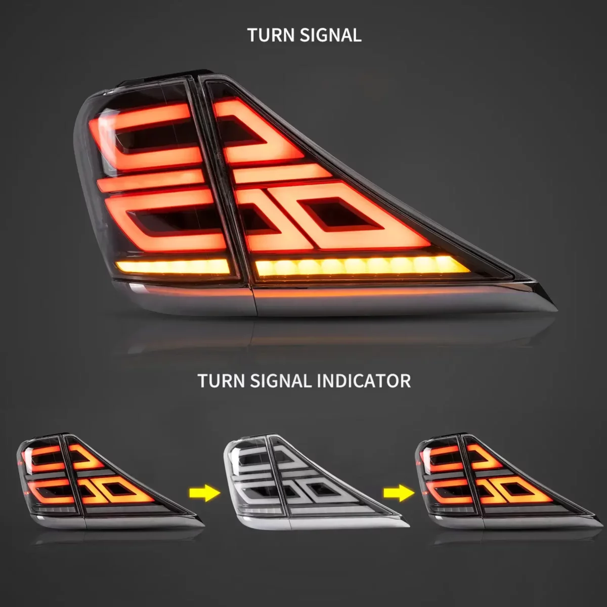 Vland Taillights For 08-15 Toyota Alphard 2th Gen (AH20) YAB-AEF-0274A C (4)