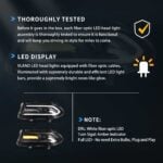 15-23 Dodge Charger Vland Dual Beam Projector HeadLights Black YAA-XCHR-2033-2P41A (3)