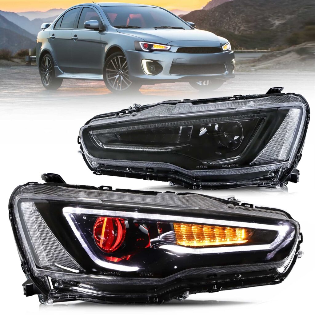 Vland 2008-2017 Mitsubishi Lancer Evo X Headlights YAA-YS-0162C (3)