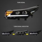 Vland HeadLights For 13-17 Toyota Corolla 11th Gen(E170) YAA-KLL-0257 GWBC (2)