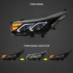 Vland HeadLights For 13-17 Toyota Corolla 11th Gen(E170) YAA-KLL-0257 GWLZ (2)