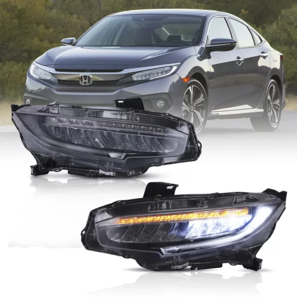 Vland Headlights For HONDA CIVIC YAA-SY-2029 (1)