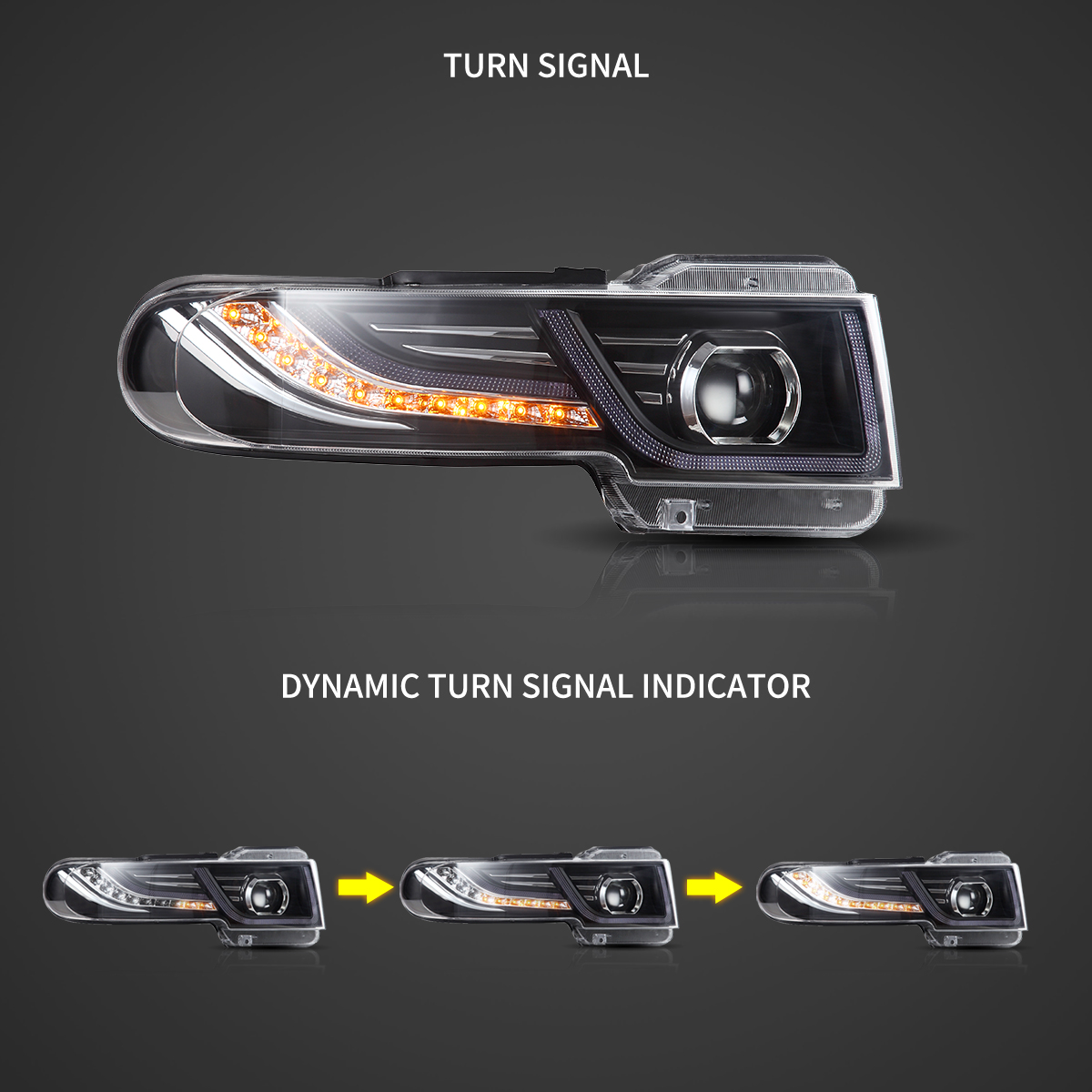 thumbnail image 2 of Upgrade Your Ride: Halo Projector LED Headlights + Grille Combo For 2007-2015 Toyota FJ Cruiser (Black Housing/Clear Lens) 2 of 2