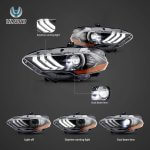 Vland HeadLights For 18-up Ford Mustang 6th Gen YAA-XMT-2037-Pro (12)