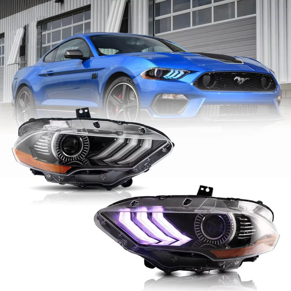 Vland HeadLights For 18-up Ford Mustang YAA-XMT-2037-Pro (1)