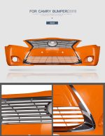 2009-2011 Vland Toyota Camry (US version)Front Bumper Cover With Front Grill - Image 2