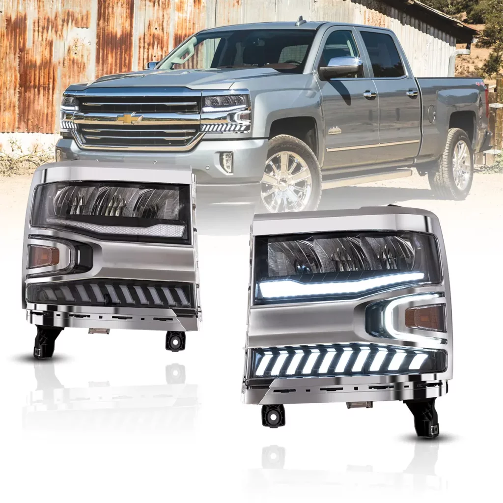 VLAND HEADLIGHTS FOR CHEVROLET SILVERADO YAX-SVR-6006-16 (1)