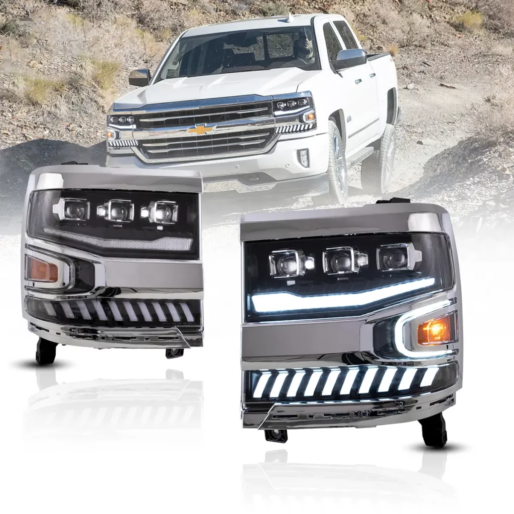 VLAND HEADLIGHTS FOR CHEVROLET SILVERADO YAX-SVR-6006a-16 (1)