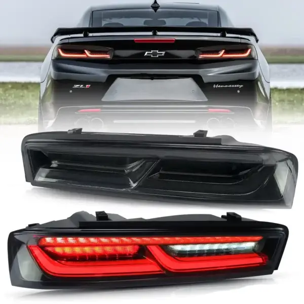 VLAND-TAIL LIGHTS-FOR-CHEVROLET-CAMARO RED SMOKE
