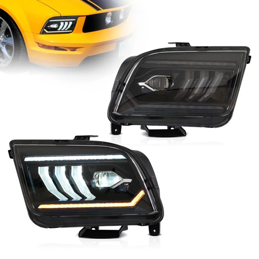 Vland Headlights For 05-09 Ford Mustang 5th Gen YAA-LMT-0358A-2B31A