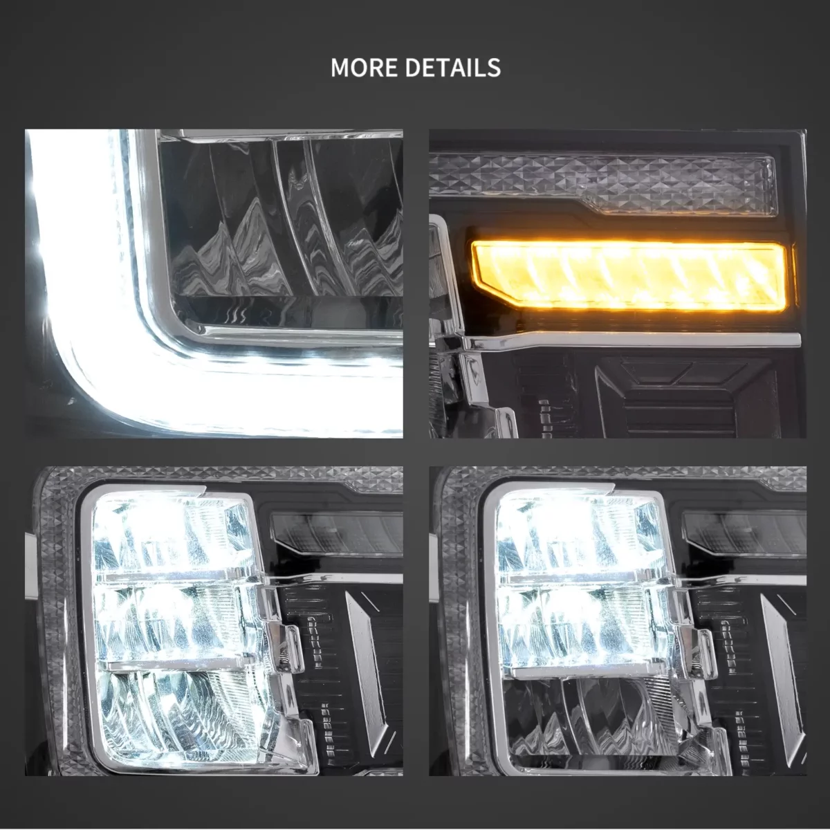 Vland Headlights For 07-13 GMC Sierra 2th Gen YAA-SER-0384-07 (7)