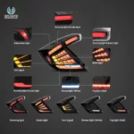 Vland taillights for 18-20 Honda Civic YAB-SY-0377-20