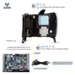 07-13 GMC Sierra 1500 2500HD 3500HD Vland LED Matrix Projector HeadLights YAA-SER-0384A-2B31A-2 (2)