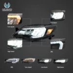 Vland Headlights For 08-14 Subaru Impreza WRX YAA-WRX-0372 (3)