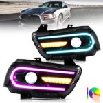 Vland 2011-2014 Dodge Charger RGB Headlights YAA-CHR-0288-7C