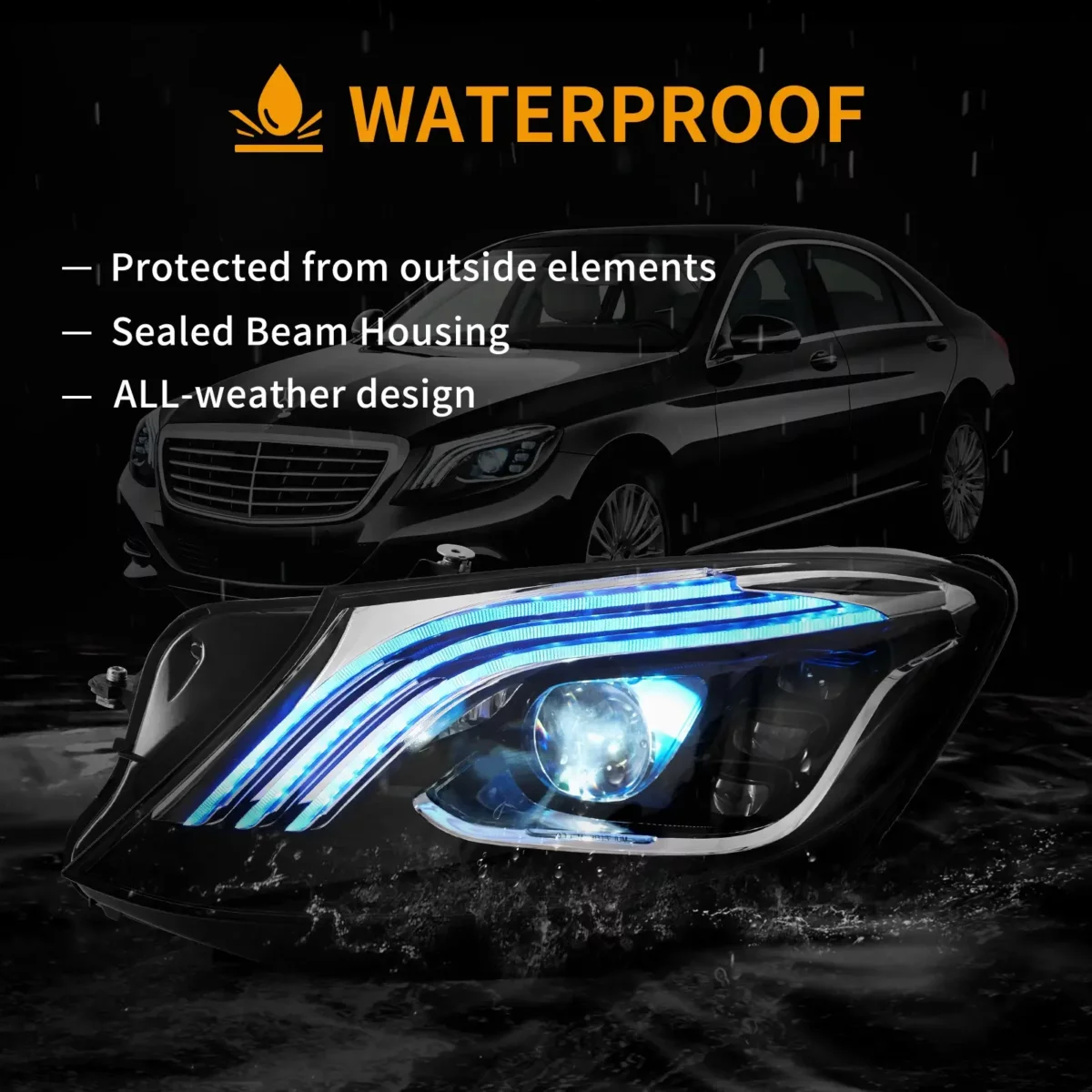 Vland HeadLights For 14-17 Mercedes-Benz S-Class YAA-BCS-0367-14 (6)