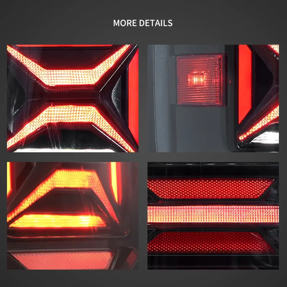 OEMASSIVE LED Tail Lights – 2007-2014 Chevy Silverado 1500/2500HD/3500HD – Chrome Housing Red Clear Lens