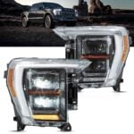 Vland 2021-2024 Ford F150 14th Gen Headlights With LED Matrix Projector YAA-F150-2054A-2P32C-1