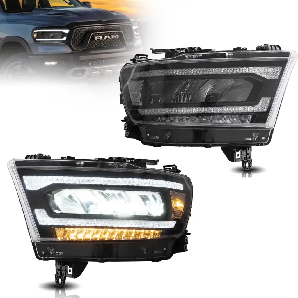 Vland Headlights For 19-22 Dodge Ram 1500 5th Gen YAX-RAM-6001-NP31A-2