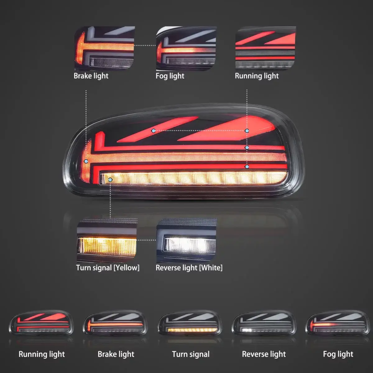Vland Tail lights For 15-23 Mini Cooper Clubman F54 LCL F54 F54N YAB-MN-2060 (3)