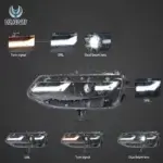 Vland 19-24 Chevy Camaro LED Headlights With Dual Beam Projector - Image 3