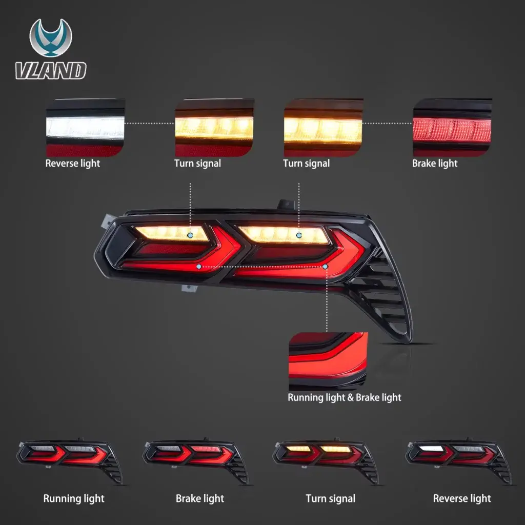 Vland Tail Lights For 14-19 Chevrolet Corvette C7 YAB-C7-0539-14 (4)