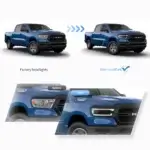 Vland Headlights For 19-24 Dodge Ram 1500 YAX-RM-6001B (5)