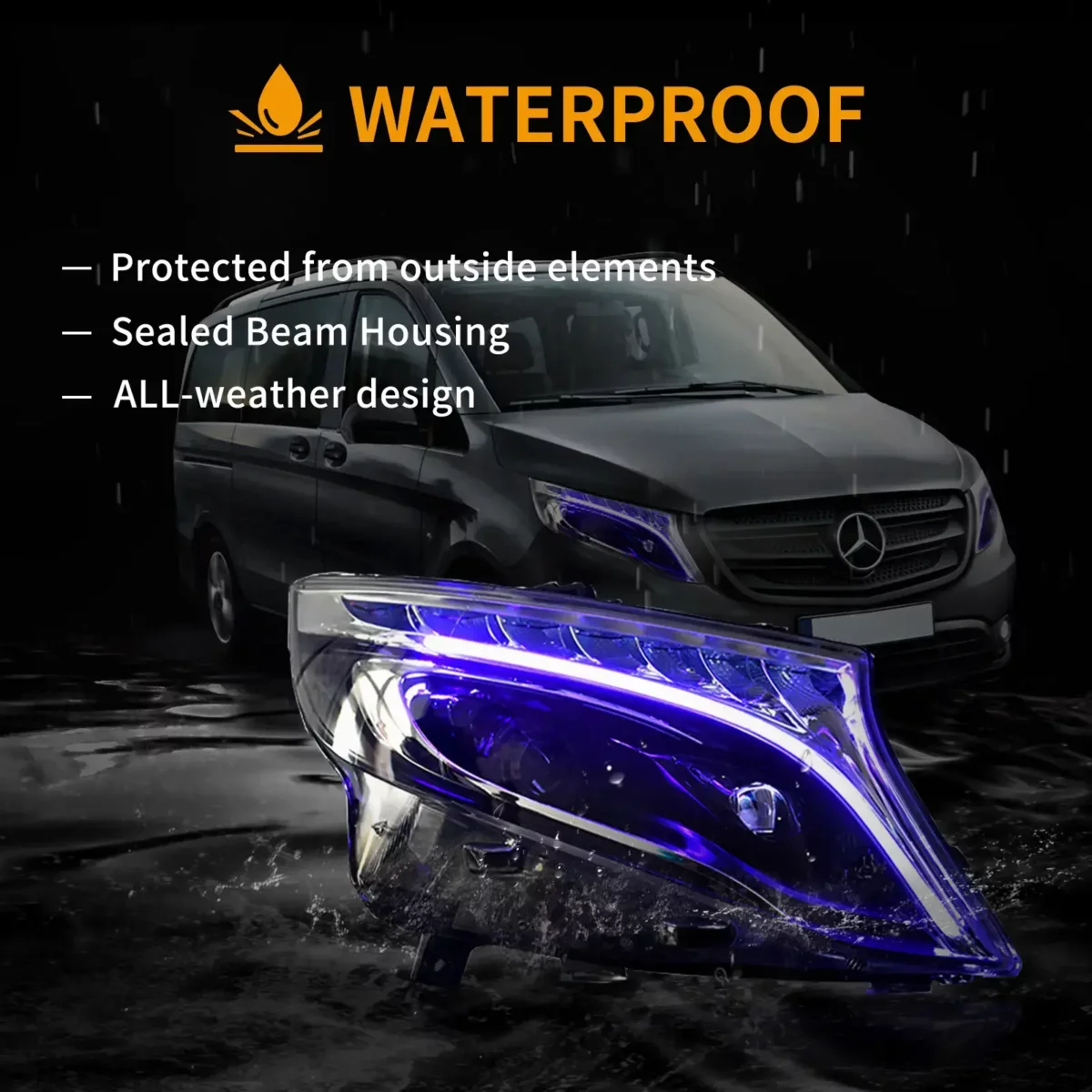 Vland LED Headlights For 16-23 Mercedes Benz MetrisVito W447 YHA-VT-8161 (5)