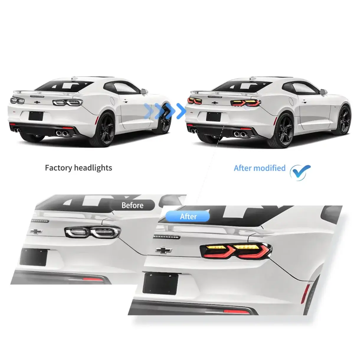 19-24 Chevrolet Camaro VLAND LED Tail Lights YAB-CMR-0510 (6)