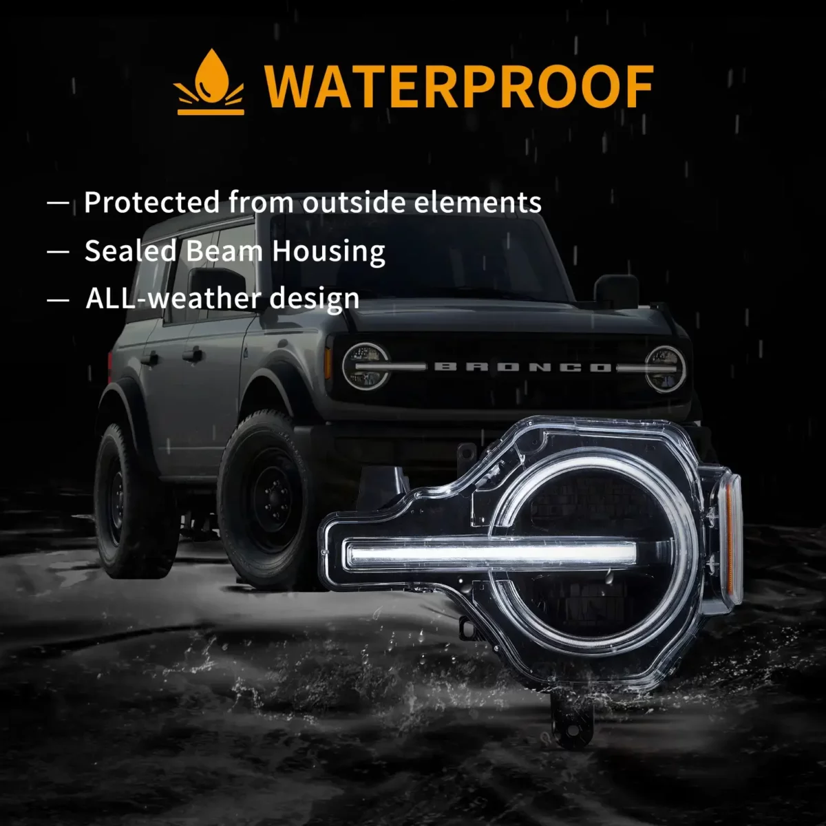 Vland Headlights For 20-up Ford Bronco YAA-BRC-2062 (5)