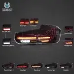 12-19 BMW 3 Series F30 F80 Vland Laser Tail Lights CSL Style YAB-BW3-0293B (12)