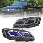 11-15 VW Passat Vland Dual Beam Projector Aftermarket Headlights YHA-B7-8134-2B31A (1)