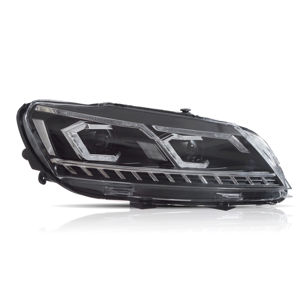 Chrome Grille Set For 12-15 VW Passat B7 – Lower Center & Side Fog Light Grills (3 Pieces)
