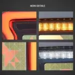 18-20 Jeep Wrangler JL JLU Vland OLED Tail Lights With Animation Effects YAB-MR-0314-OLED (6)