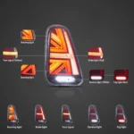 01-06 BMW Mini R50 R52 R53 Vland LED Tail Lights YAB-MN-0507A (4)