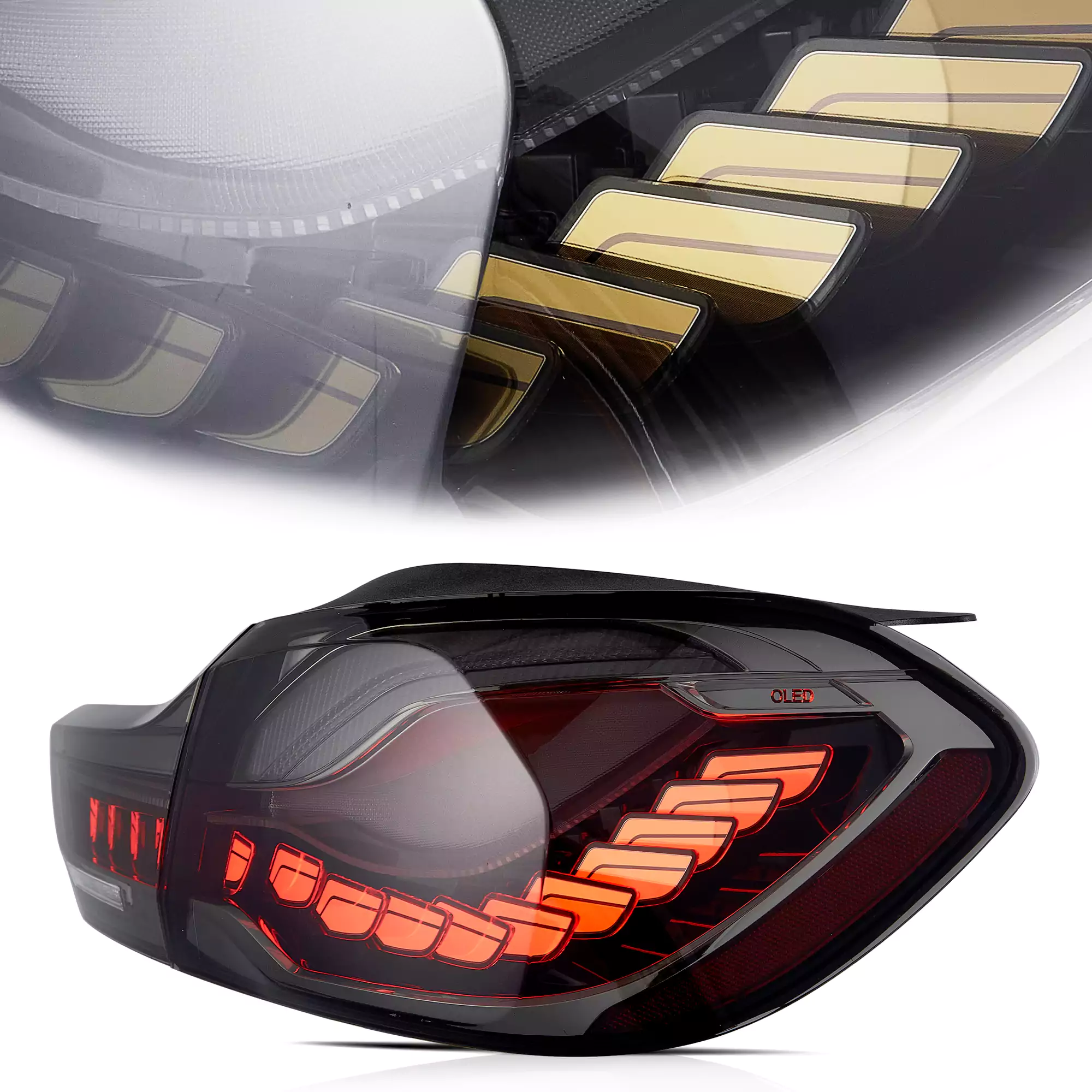 VLAND BMW 4シリーズ M4 ドラゴンテール 14-20 BMW 4 Series M4 Vland LED Tail Lights With Gts Style