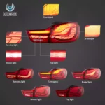 14-20 BMW 4 Series M4 Vland OLED Tail Lights YAB-BW4-0391A (3)
