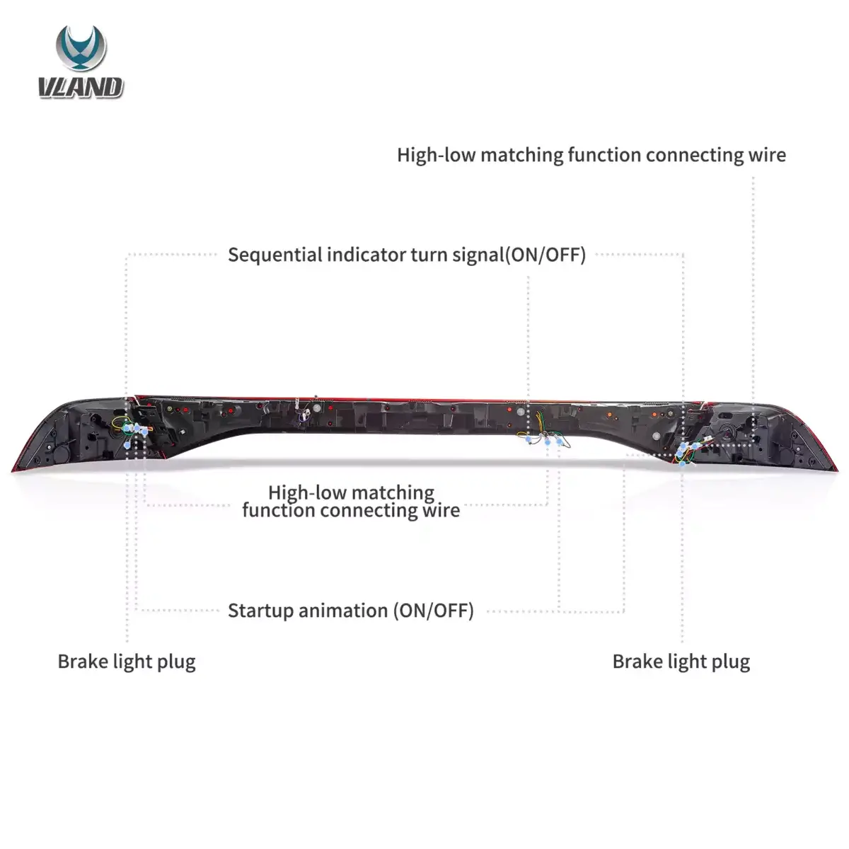 23-25 Honda Accord Vland Tail Lights Full LED With Start-Up Animation YAB-HD-0569 (3)