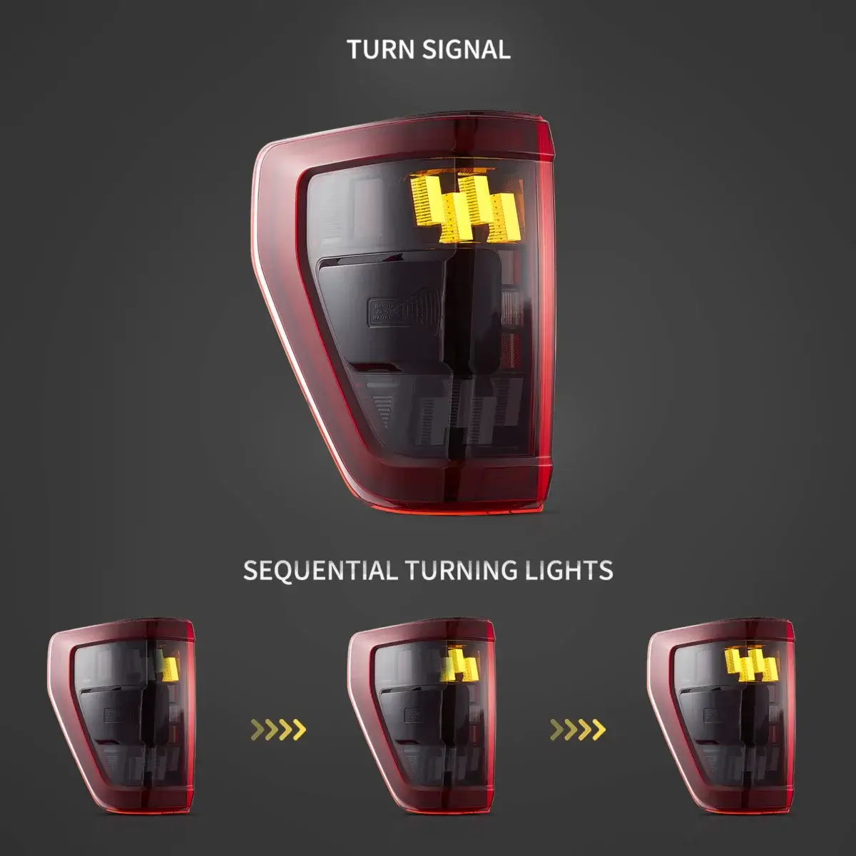 Vland 21-24 Ford F150 Tail Lights With Full LED - Image 2