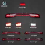 2011-2014 Dodge Charger Tail Lights Vland Full LED WStart-Up Animation Red turn signal YAB-CHR-0560-TM1RC (3)