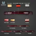 2011-2014 Dodge Charger Tail Lights Vland Full LED With Start-Up Animation Yellow turn signal YAB-CHR-0560-TM1YC (2)
