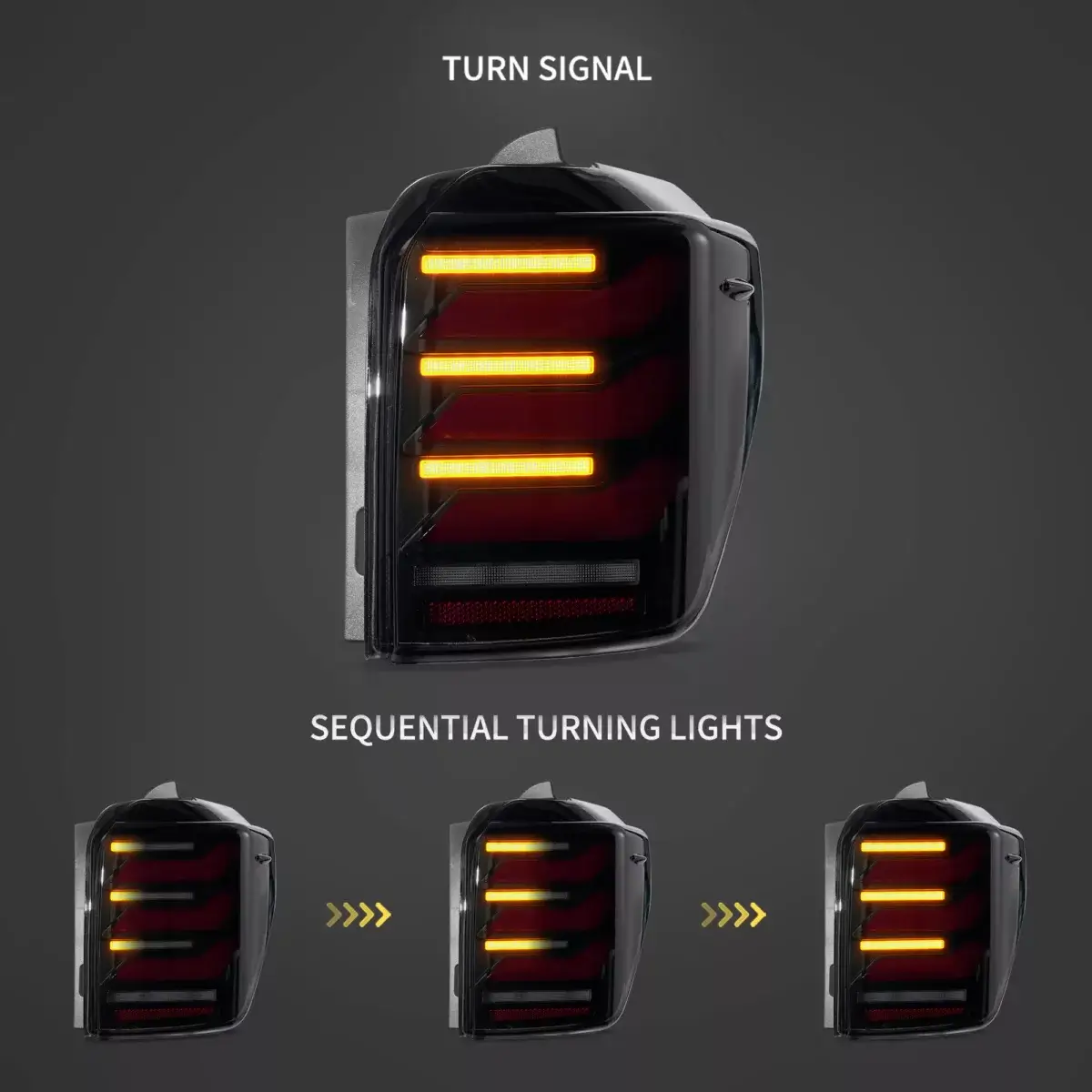 Vland 10-24 Toyota 4Runner Tail Lights Full LED YHB-CB-8040A-FS1YC (2)