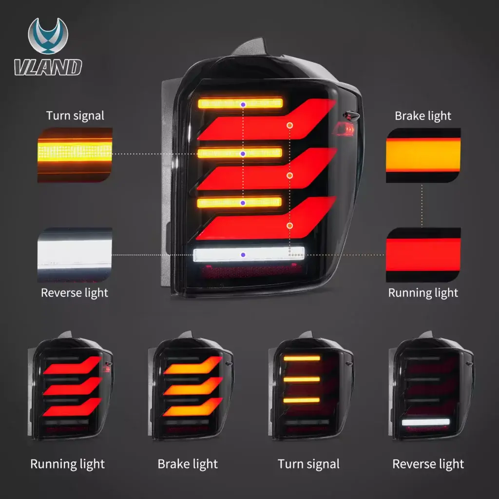 Vland 10-24 Toyota 4Runner Tail Lights Full LED YHB-CB-8040A-FS1YC (3)